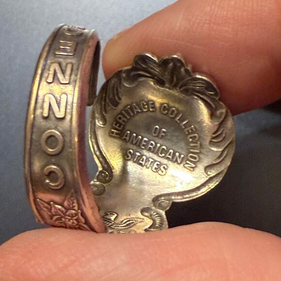 Connecticut Heritage Collectors Vintage Spoon Silver Ring - Picture 6 of 7